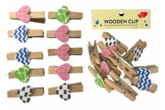 Drvene štipaljke sa srcem 3,5cm 10/1 CH66078